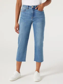 Annie Mid-Waisted Straight Capri