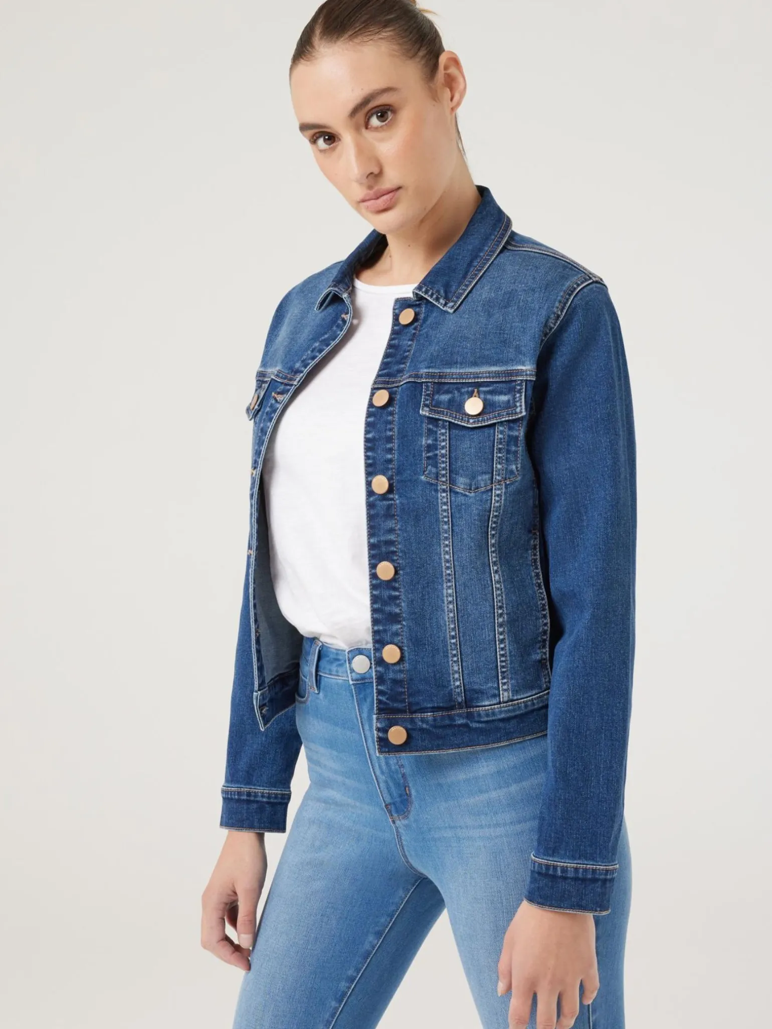 Classic Stretch Denim Jacket