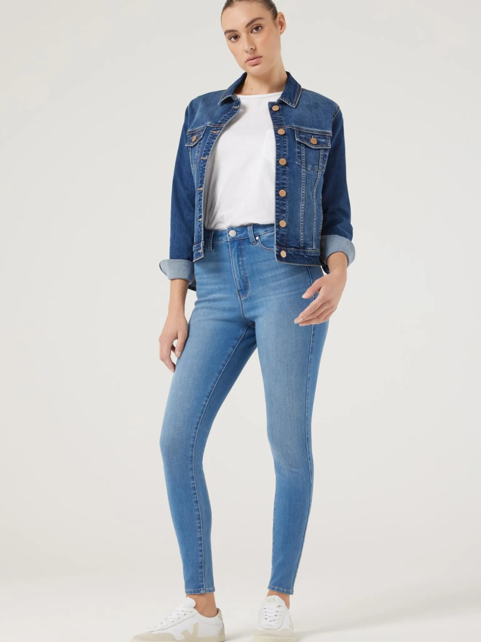 Classic Stretch Denim Jacket