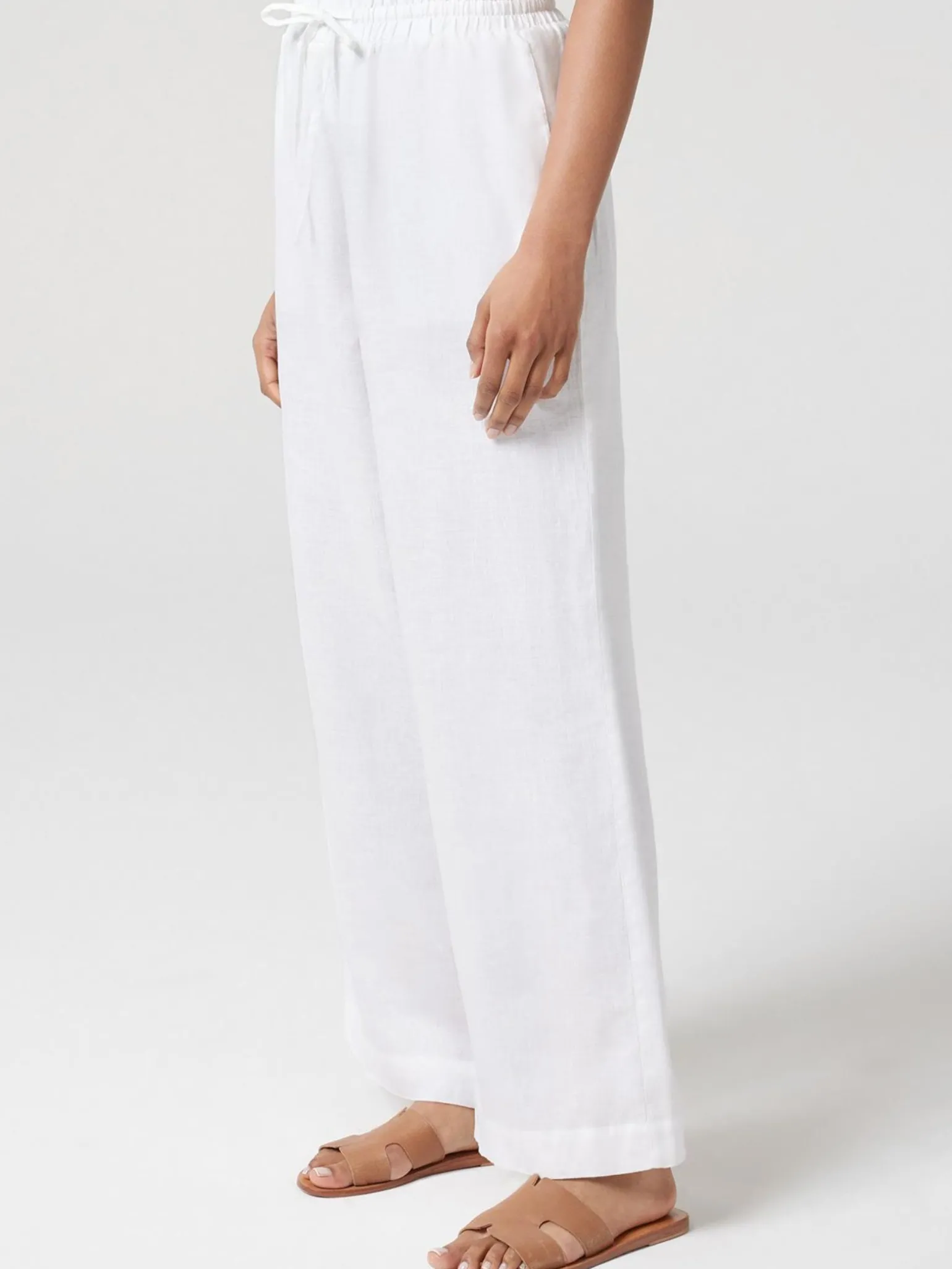 J-Luxe Classic Linen Pant