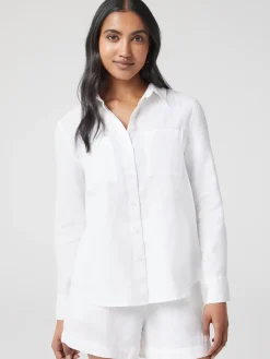 J-Luxe Classic Linen Shirt