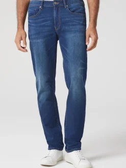 Knit Slim Straight Jeans