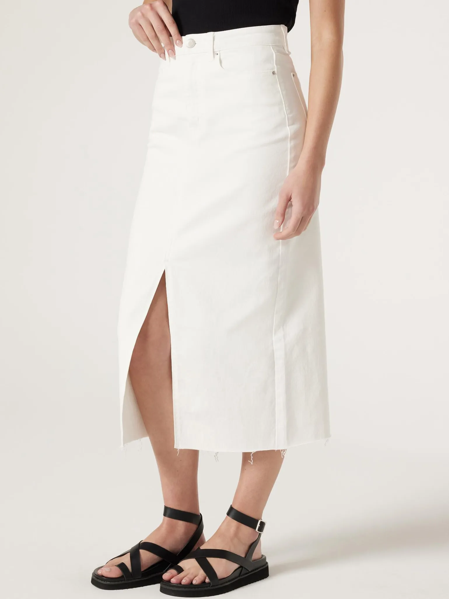 Missy Denim Midi Skirt