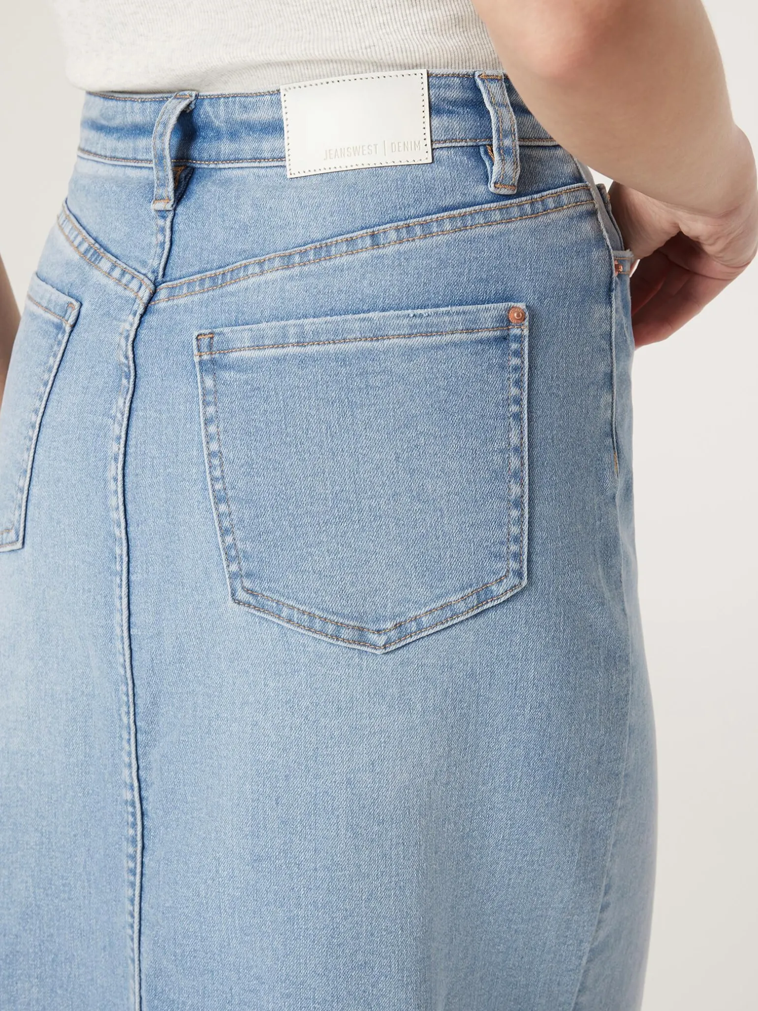 Missy Denim Midi Skirt