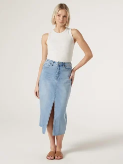 Missy Denim Midi Skirt
