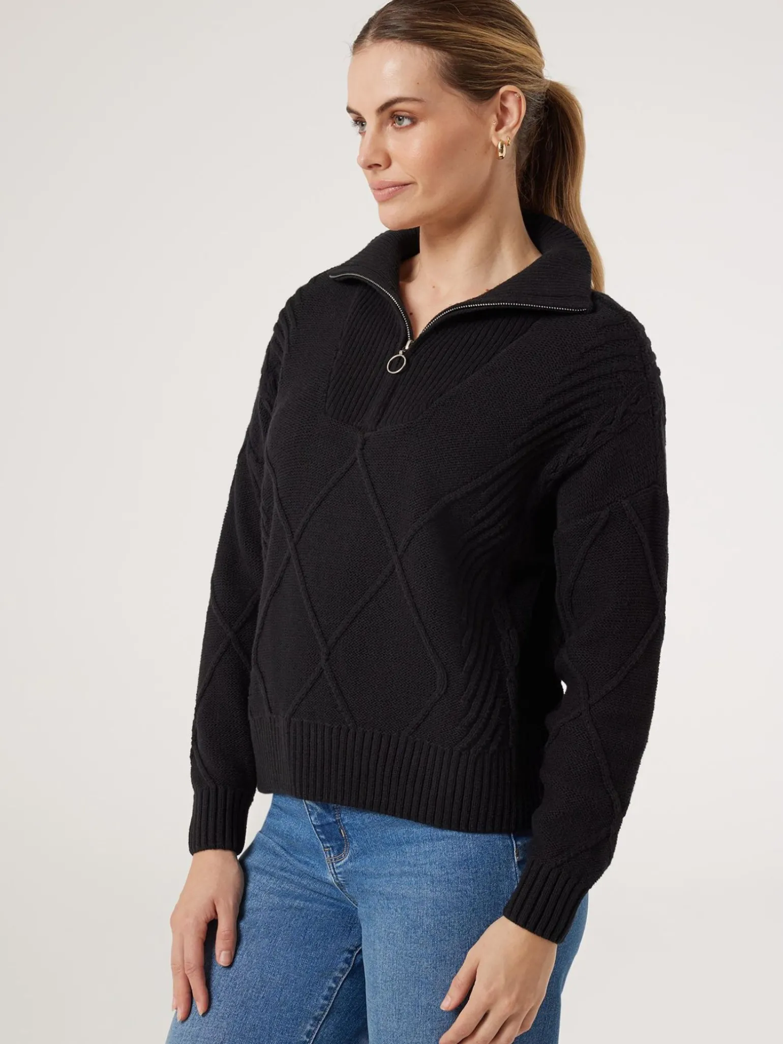 Opal Half Zip Knit