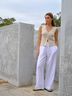 Penelope Button Thru Top