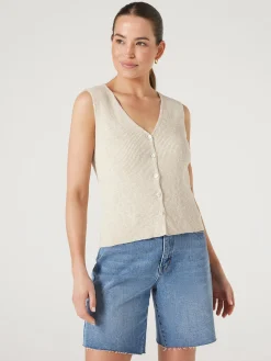 Penelope Button Thru Top