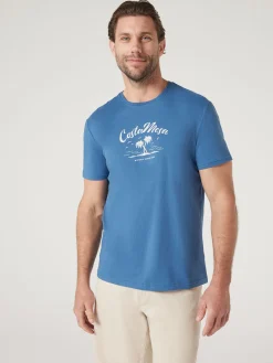 Short Sleeve Costa Mesa Print Crew Tee