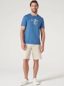 Short Sleeve Costa Mesa Print Crew Tee