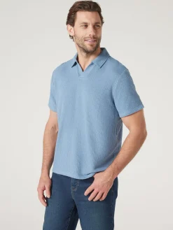 Short Sleeve Jasper Textured Polo