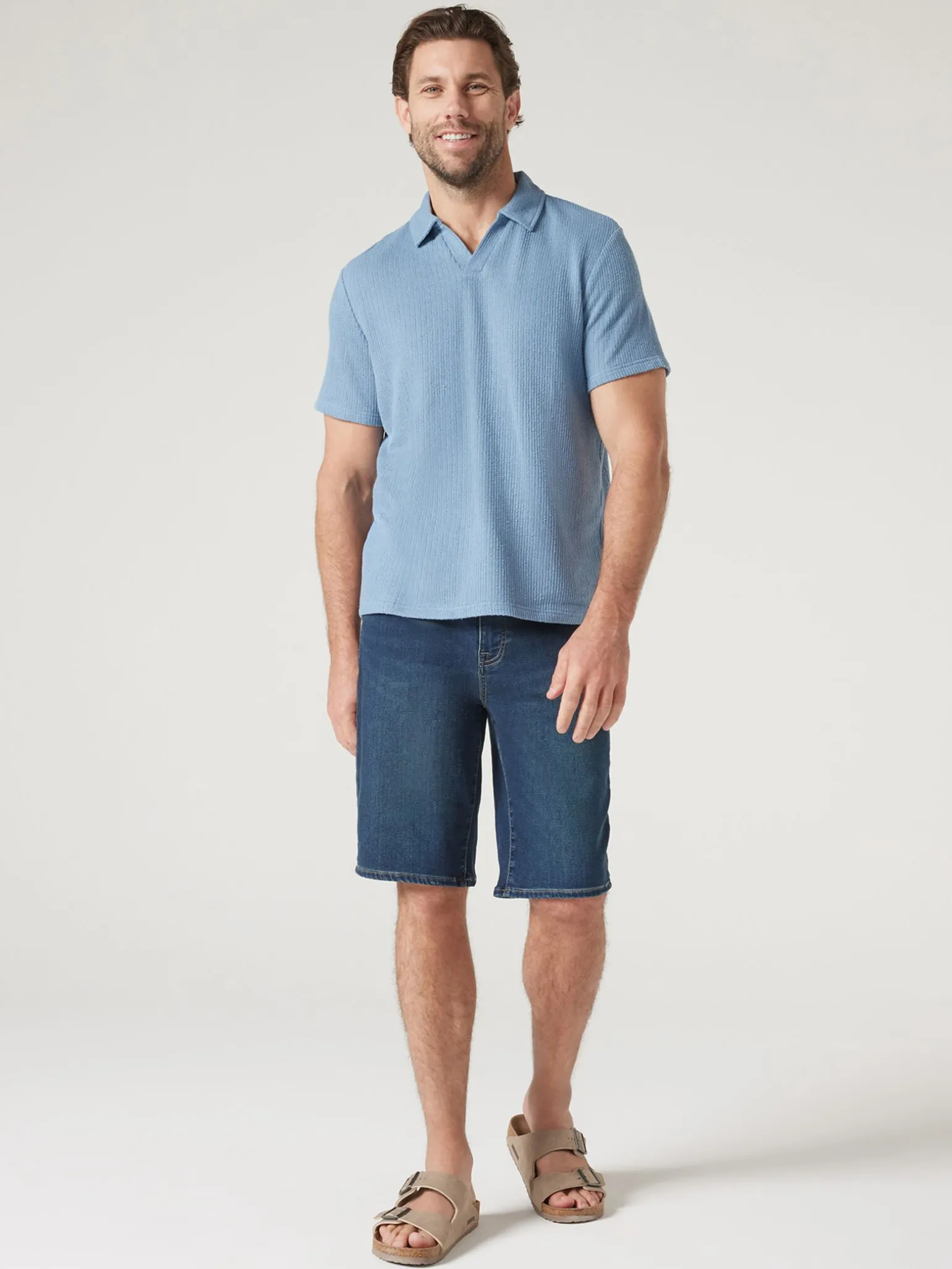 Short Sleeve Jasper Textured Polo