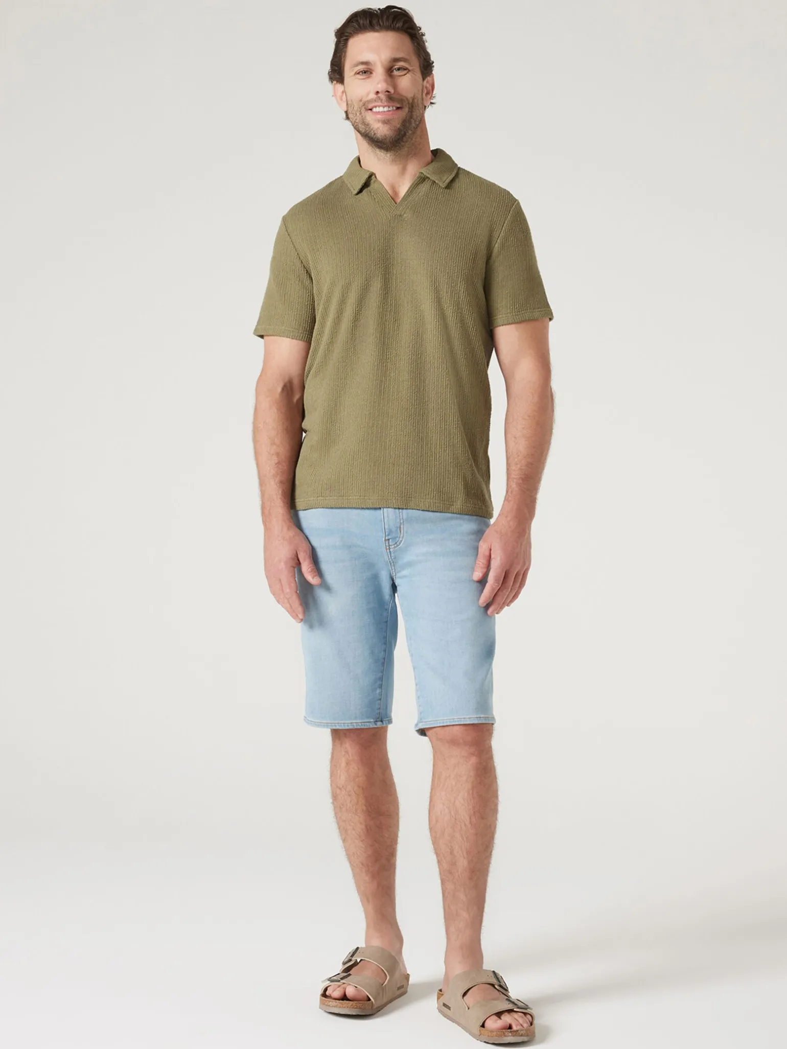 Short Sleeve Jasper Textured Polo