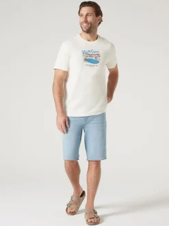Short Sleeve North Shore Print Crew Tee