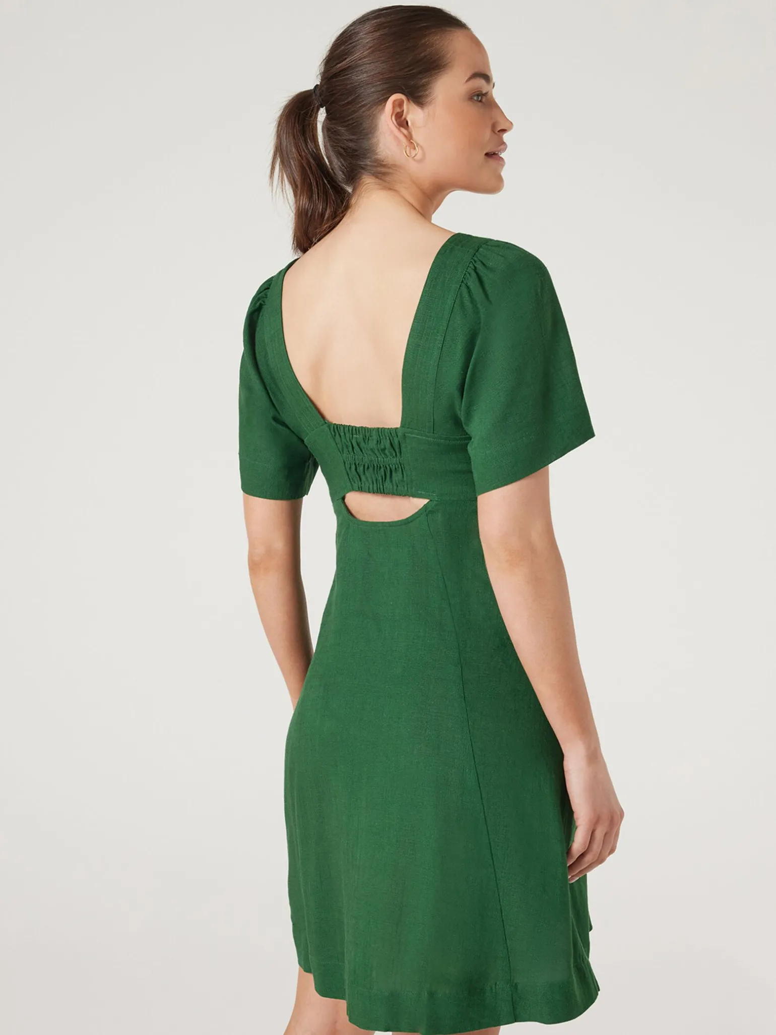 Victoria Flutter Sleeve Dress