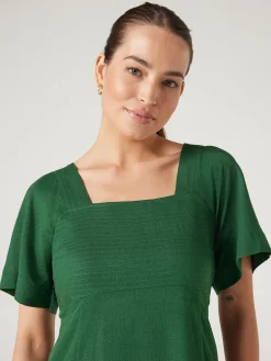 Victoria Flutter Sleeve Dress