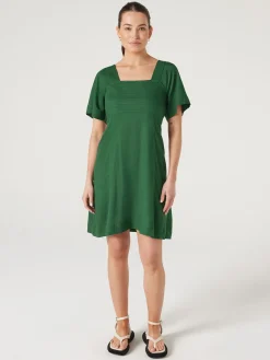 Victoria Flutter Sleeve Dress